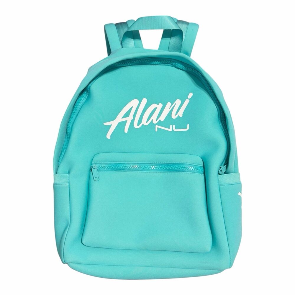 Alani Nu Mini Backpack Teal Neoprene Promo Bag Gym Travel Excellent Condition